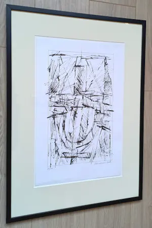 Jan Schoonhoven - Formatie, zeefdruk (netjes ingelijst) kopen? Bied vanaf 195!