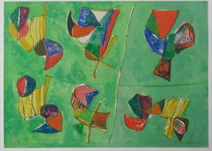 Daniel Humair - Litho, Zonder titel - Ingelijst kopen? Bied vanaf 20!