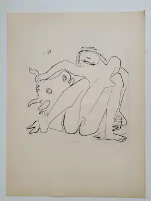 Robert Couturier - Jupiter et Europa, 1946 vendu pour 75€ !