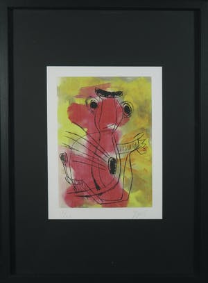 Karel Appel - Zeefdruk en ets, Daydream Stories - Ingelijst kopen? Bied vanaf 1!