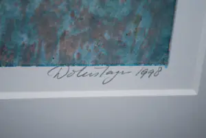 Hans Dolieslager - Bomenrij - zeefdruk, oplage 40 - prachtig ingelijst kopen? Bied vanaf 100!