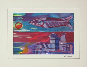 Joe Wols - Lot van drie gouache tekeningen op papier kopen? Bied vanaf 1!