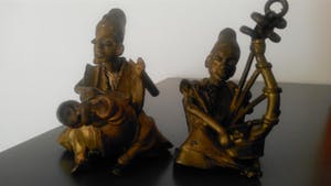 Brons (Onbekend) - West Afrika Twee muzikanten kopen? Bied vanaf 39!