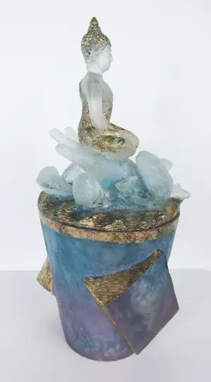 Richard Price - Sculptuur van glas (unicum), Helping Hand / Buddha Jar kopen? Bied vanaf 300!