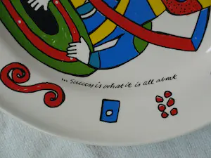 Clemens Briels - Wandbord , Schaal , Friendship is the Vehicle… - Ø 37 cm - 1998 kopen? Bied vanaf 1!