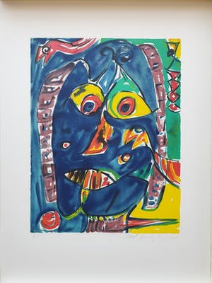 Carl-Henning Pedersen - 2 Litho's van Carl Henning Pedersen uit 1985 - H.C. (incl. map) kopen? Bied vanaf 300!