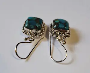 NieuweZilveren Tijdloze blauw koperen turkoois oorbellen kopen? Bied vanaf 65!