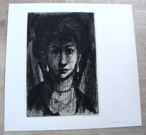 Jan Mensinga - Ets: Le portrait - 1963 kopen? Bied vanaf 55!