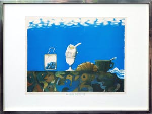 Nicolaas Wijnberg - Ontbijtje voor Max Ernst - ingelijste steendruk uit 1979 - 21/24 - 21012 kopen? Bied vanaf 75!