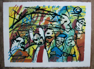 Herman Brood - zeefdruk: Arena kopen? Bied vanaf 295!