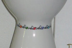 Delphine Boel - 'Love': 2 vazen (+ certificaat en or. verpakking, niet meer verkrijgbaar) kopen? Bied vanaf 90!