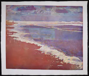 Marcel Schellekens - Kleurenets, Z.T. Strandgezicht (Groot) kopen? Bied vanaf 150!