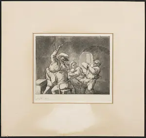 Adriaen van Ostade - & Pieter Gerardus van Os - Lot van twee etsen kopen? Bied vanaf 1!