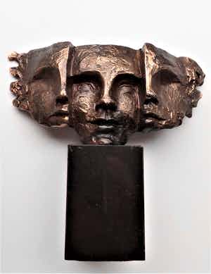 Bernadette Leijdekkers - Nieuwe Visie - Legering Verbronsd verkocht voor € 70!