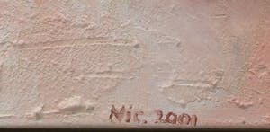 Frans Nicolai - Gemengde techniek op doek, Schedel - Ingelijst kopen? Bied vanaf 1!