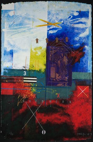 Piotr Konkel - Zeefdruk en collage, Andromeda kopen? Bied vanaf 1!