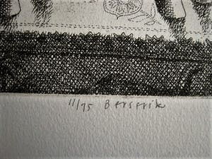 Herman Berserik - Karakteristiek Grafiek - Ets - zeer kleine oplage - potloodgesigneerd kopen? Bied vanaf 30!