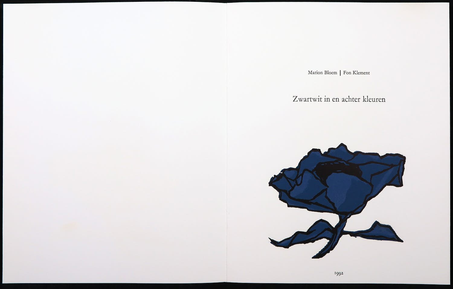 Fon Klement - en Marion Bloem - Uitgave Zwartwit in en achter kleuren kopen? Bied vanaf 150!