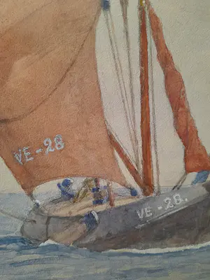 Willem Vaarzon Morel - W.Voorzon Morel.Zeilboot'Veere. kopen? Bied vanaf 250!