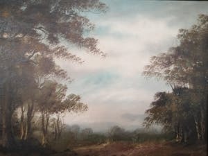 Geert Schreuder - Hollandse School (20e eeuw) - Zandpad door het bos kopen? Bied vanaf 1!