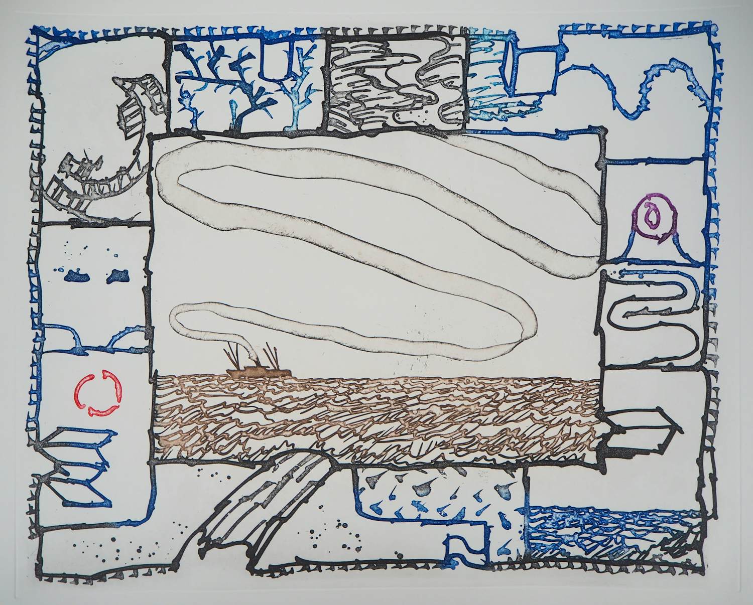 Pierre Alechinsky - Reizen, Originele gravure kopen? Bied vanaf 350!