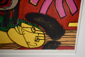 Corneille - Zeefdruk - Femme Heureuse - Nr. 52 - ingelijst kopen? Bied vanaf 345!