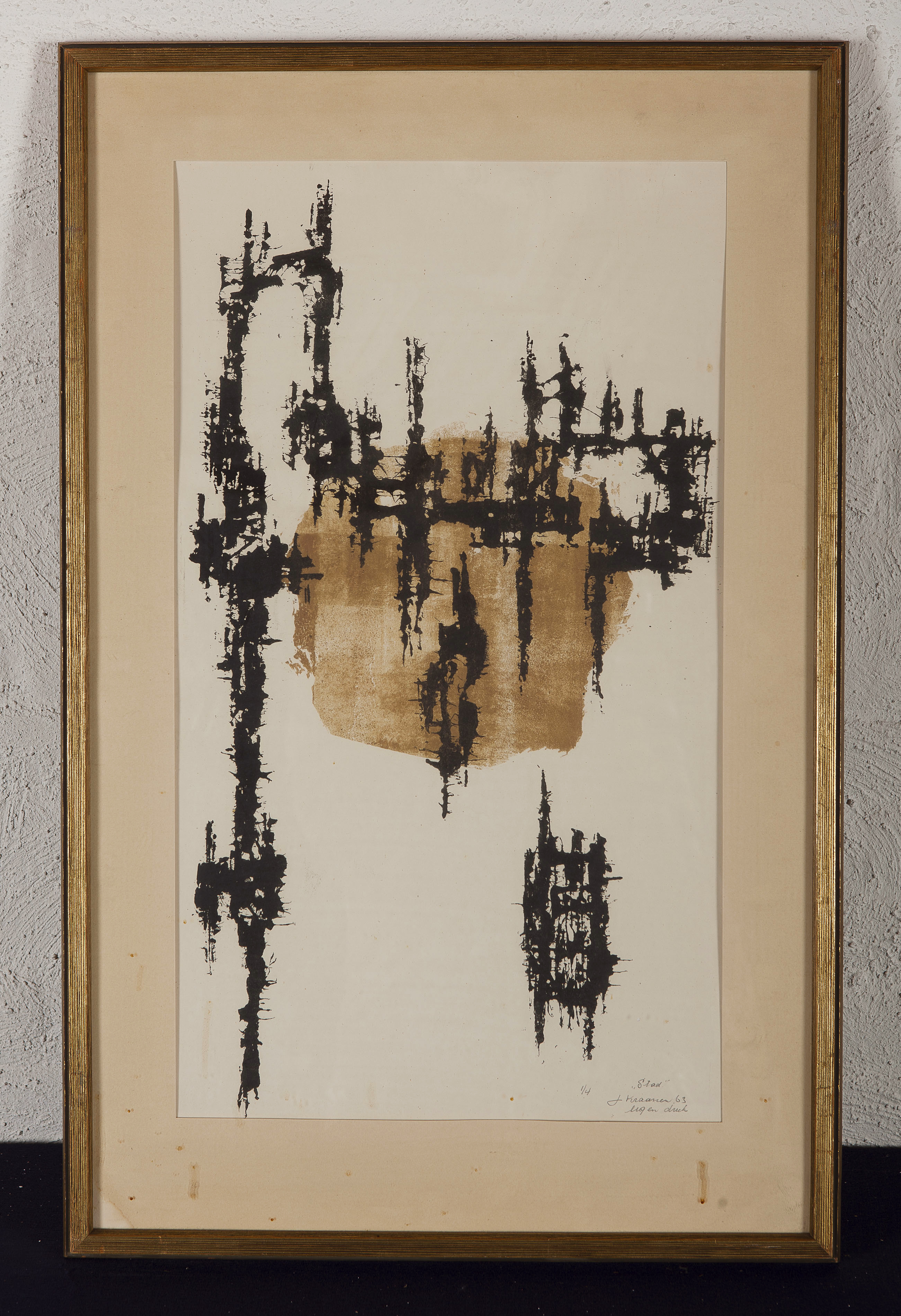 Jaap Kraanen - Stad - Zeefdruk op papier - gesigneerd r.o. - oplage 1/4 - BKR Rotterdam kopen? Bied vanaf 10!