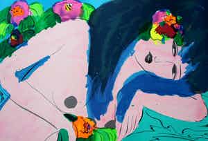 Walasse Ting - litho: naakt - 1988 verkocht voor € 575!