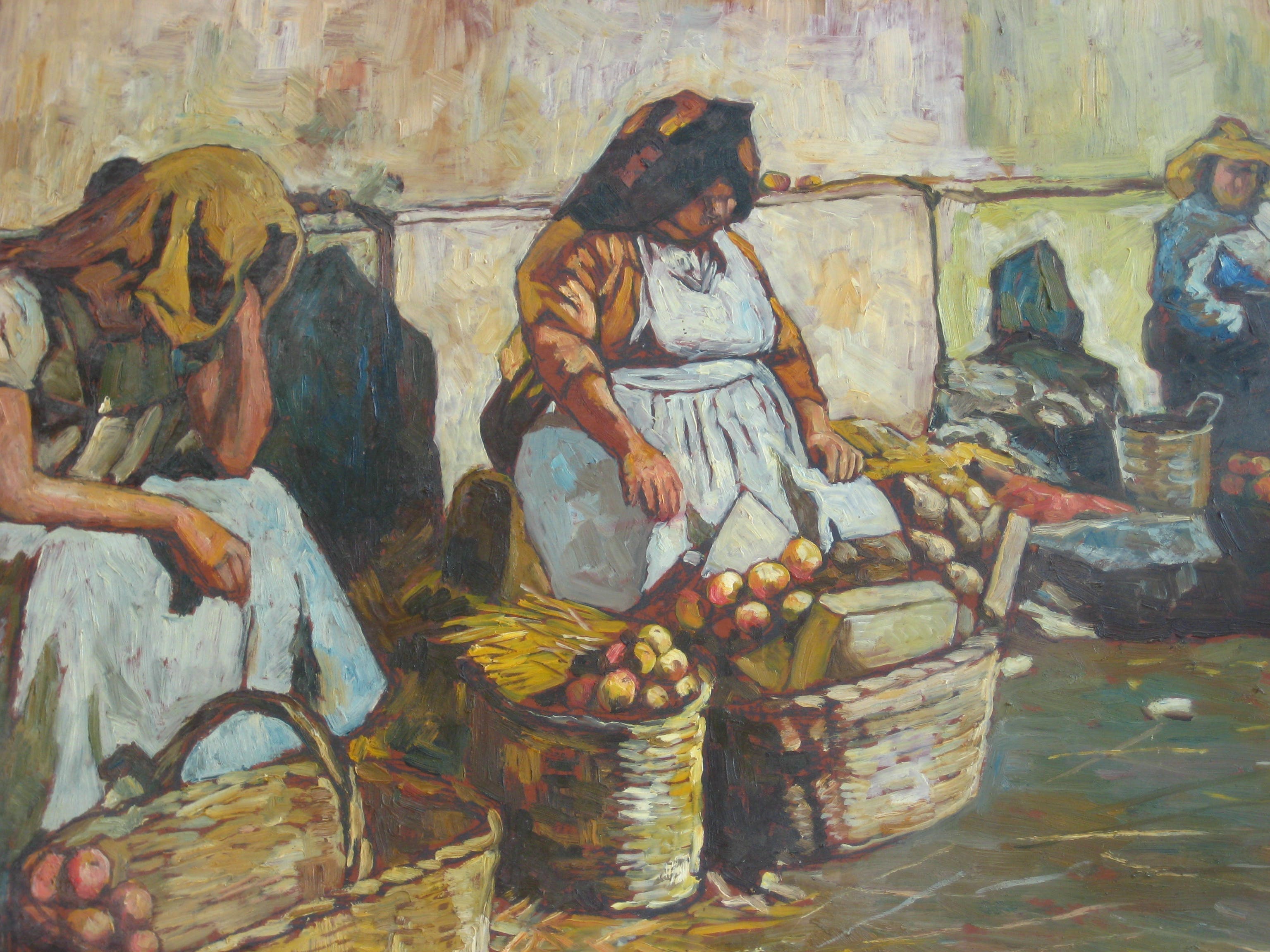 Edmond von Sijben de Maroije - Marktkoopvrouwen. verkocht voor € 95!