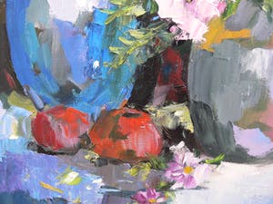 Ricky Damen-Vereijken - Stilleven met blauwe kom kopen? Bied vanaf 450!