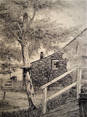 Jan Willem Lindeman - omstreeks 1920 - Zuid Hollands Polderlandschap met boerderij - gesigneerd kopen? Bied vanaf 1!