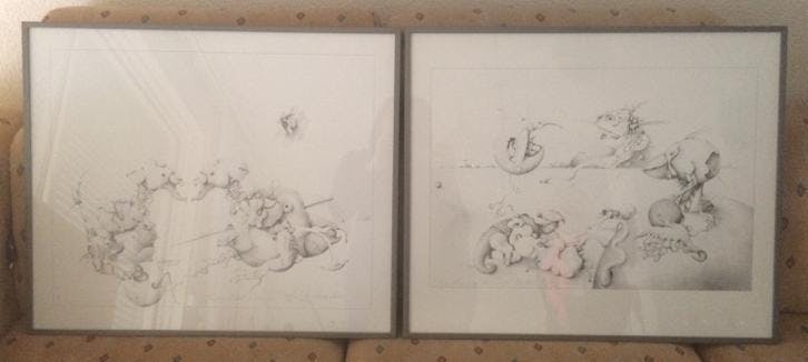 Robert Franken - litho 41/100 'Just a Little in Common' Vormt mooi geheel met de andere litho! kopen? Bied vanaf 25!