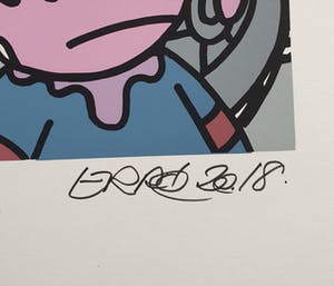 Erro - Zonder Titel (Fernand Léger ) - 72 x 51 cm - Gesigneerd en gedateerd 2018 kopen? Bied vanaf 175!