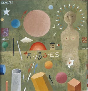 Leon Savelsberg - Gouache op papier, Es kopen? Bied vanaf 1!