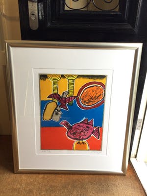 Corneille - C5052-2, Voorstelling met figuur en vogels kopen? Bied vanaf 450!