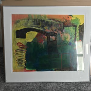 Conny Spuybroek - Gemengde techniek op papier - Heimwee naar de haven 11 - Ingelijst kopen? Bied vanaf 25!
