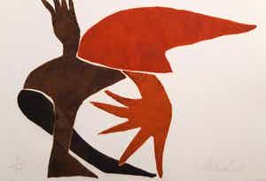 Reinhoud D'Haese - ets / aquatint, handgesigneerd, oplage 25 stuks en ingelijst verkocht voor € 100!