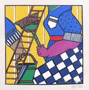 Sephina Kersten - Litho op leer, Poets - Ingelijst kopen? Bied vanaf 45!