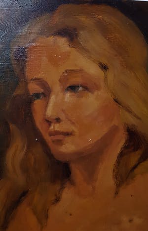 Niet of onleesbaar gesigneerd - Een vrouw naakt portretje kopen? Bied vanaf 1!