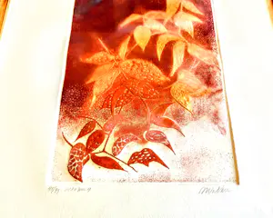 Anne Walker - Farb Radierung "Oktober 4" handsigniert limitiert 45/99 70er/80er Jahre kopen? Bied vanaf 120!