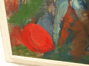 Petr Pavlištík - Ingelijst olieverf op doek, Ve vétru (“In de wind”) – 90 x 76 cm kopen? Bied vanaf 200!