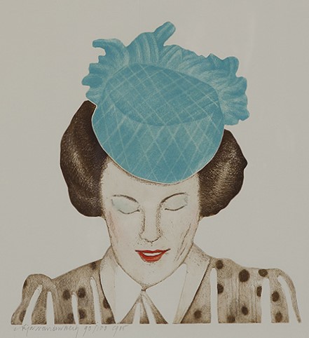 Arja van den Berg - Ets en aquatint op papier - gesigneerd l.o. - oplage 90/100 ex. - 1985 verkocht voor € 10!