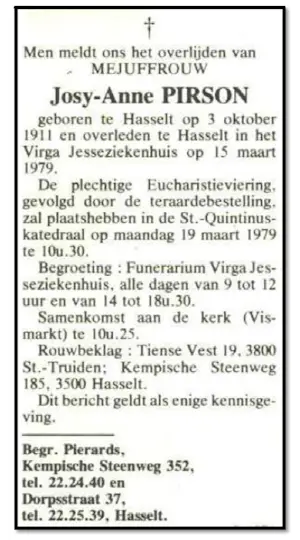 Josy-Ann Pirson - Bloemen " Roses blanches " 1952 kopen? Bied vanaf 250!