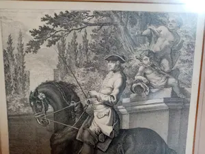 Johann Elias Ridinger - Die parade im Schritt links - Gravure kopen? Bied vanaf 49!