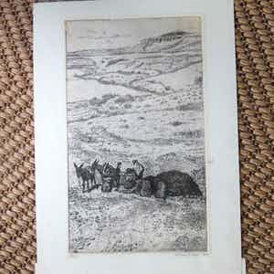 Willem Hendrik Gispen - spaans landschap verkocht voor € 35!