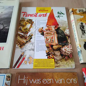 Rien Poortvliet - Zestal boeken + aardewerk en tekeningen, oudste item 1975 kopen? Bied vanaf 1!