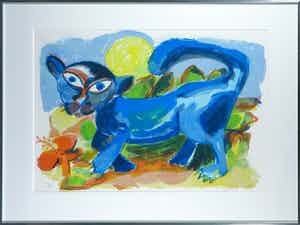 John Lie a Fo - Zeefdruk, Zonder titel - Ingelijst verkocht voor € 1!