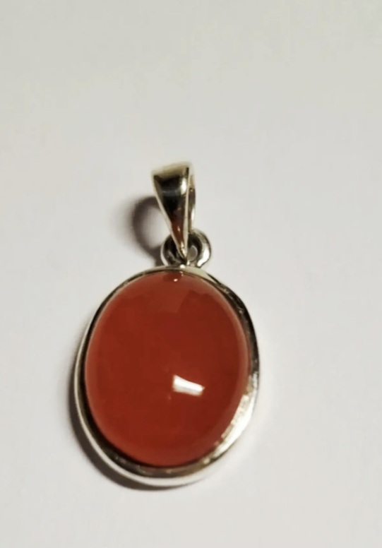 Buy Nieuw zilveren  handgemaakte hanger gezet met echte edelsteen? Bid from 50!