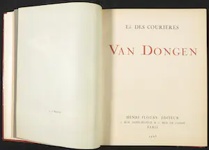 Kees van Dongen - Pochoir, Jeune femme au chien + boek door Edouard des Courières kopen? Bied vanaf 1!