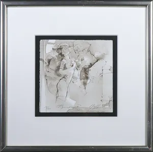 Gabriele Mierzwa - Litho, Twee figuren - Ingelijst kopen? Bied vanaf 1!